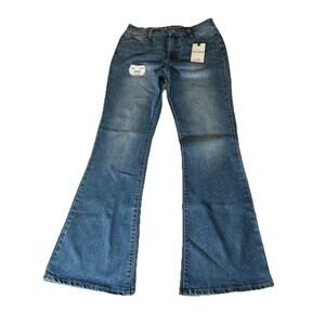 Wallflower Fearless Curvy Super High Rise Flare Jeans Medium Wash Junior 7/28